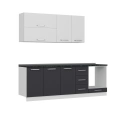 Minar 235 Cm Mutfak Dolabı Beyaz Antrasit 235-A6