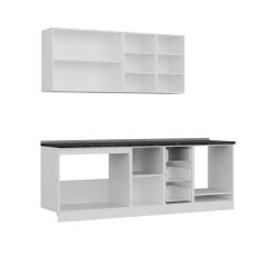 Minar 235 Cm Mutfak Dolabı Beyaz Antrasit 235-A6