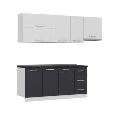 Minar 235 Cm Mutfak Dolabı Beyaz Antrasit 235-A7