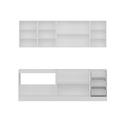 Minar 235 Cm Mutfak Dolabı Beyaz Dore 235-D1