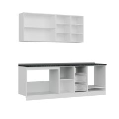 Minar 235 Cm Mutfak Dolabı Beyaz Dore 235-D6