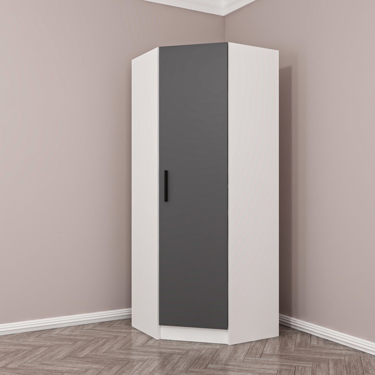 Kale Köşe Gövde Beyaz/Antrasit/Dore