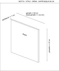 Orina Baza Başlığı - Kahverengi