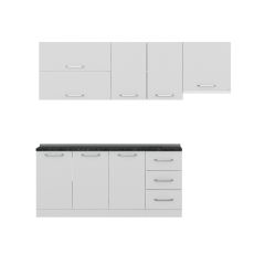 Minar 240 Cm Mutfak Dolabı Beyaz 240-B5