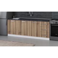 Minar 215 Cm Mutfak Dolabı Beyaz Dore 215-D2-Alt Modül