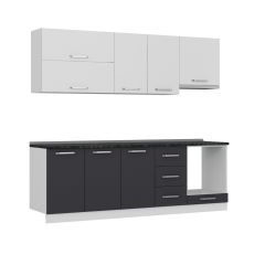 Minar 240 Cm Mutfak Dolabı Beyaz Antrasit 240-A6