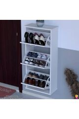 Soren 3 Düşer Kapaklı 52 cm Cordoba Ayakkabılık 52x114x26 cm Asma 6 Bölmeli Ayakkabılık