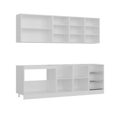 Minar 240 Cm Mutfak Dolabı Beyaz Dore 240-D1