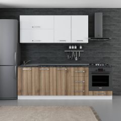 Minar 240 Cm Mutfak Dolabı Beyaz Dore 240-D4