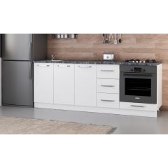 Minar 220 Cm Mutfak Dolabı Beyaz 220-B4-Alt Modül