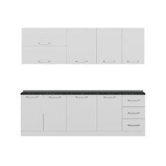 Minar 245 Cm Mutfak Dolabı Beyaz 245-B2