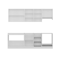 Minar 245 Cm Mutfak Dolabı Beyaz 245-B6