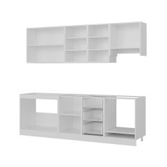 Minar 245 Cm Mutfak Dolabı Beyaz 245-B9