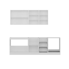 Minar 245 Cm Mutfak Dolabı Beyaz Antrasit 245-A4