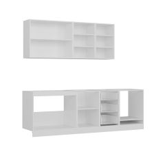 Minar 245 Cm Mutfak Dolabı Beyaz Antrasit 245-A4