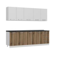 Minar 245 Cm Mutfak Dolabı Beyaz Dore 245-D1