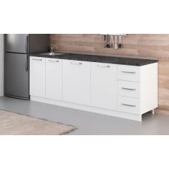 Minar 230 Cm Mutfak Dolabı Beyaz 230-B1-Alt Modül