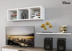 MODİLAYN KİTAPLIK DUVAR RAFI TV ÜNİTESİ RAFI