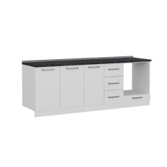 Minar 230 Cm Mutfak Dolabı Beyaz 230-B3-Alt Modül