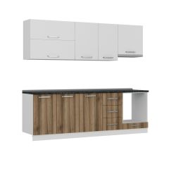 Minar 245 Cm Mutfak Dolabı Beyaz Dore 245-D6