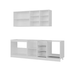 Minar 245 Cm Mutfak Dolabı Beyaz Dore 245-D7