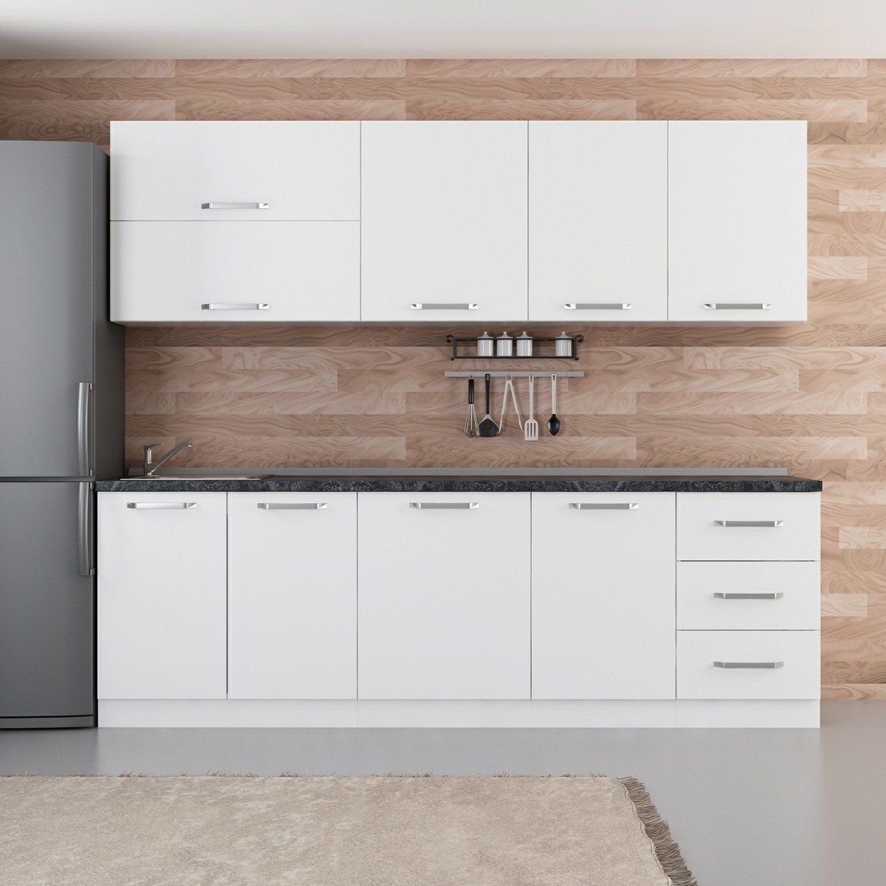 Minar 250 Cm Mutfak Dolabı Beyaz 250-B1