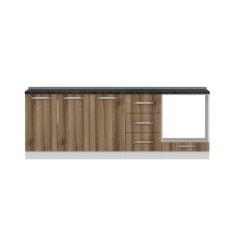 Minar 230 Cm Mutfak Dolabı Beyaz Dore 230-D6-Alt Modül