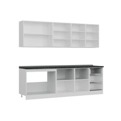 Minar 250 Cm Mutfak Dolabı Beyaz Antrasit 250-A1