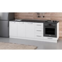 Minar 235 Cm Mutfak Dolabı Beyaz 235-B3-Alt Modül