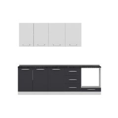 Minar 250 Cm Mutfak Dolabı Beyaz Antrasit 250-A3