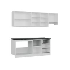 Minar 250 Cm Mutfak Dolabı Beyaz Antrasit 250-A7