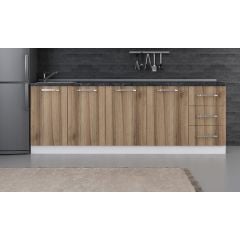 Minar 235 Cm Mutfak Dolabı Beyaz Dore 235-D2-Alt Modül