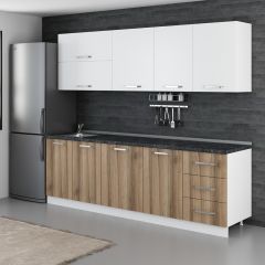 Minar 250 Cm Mutfak Dolabı Beyaz Dore 250-D1