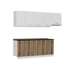 Minar 250 Cm Mutfak Dolabı Beyaz Dore 250-D4