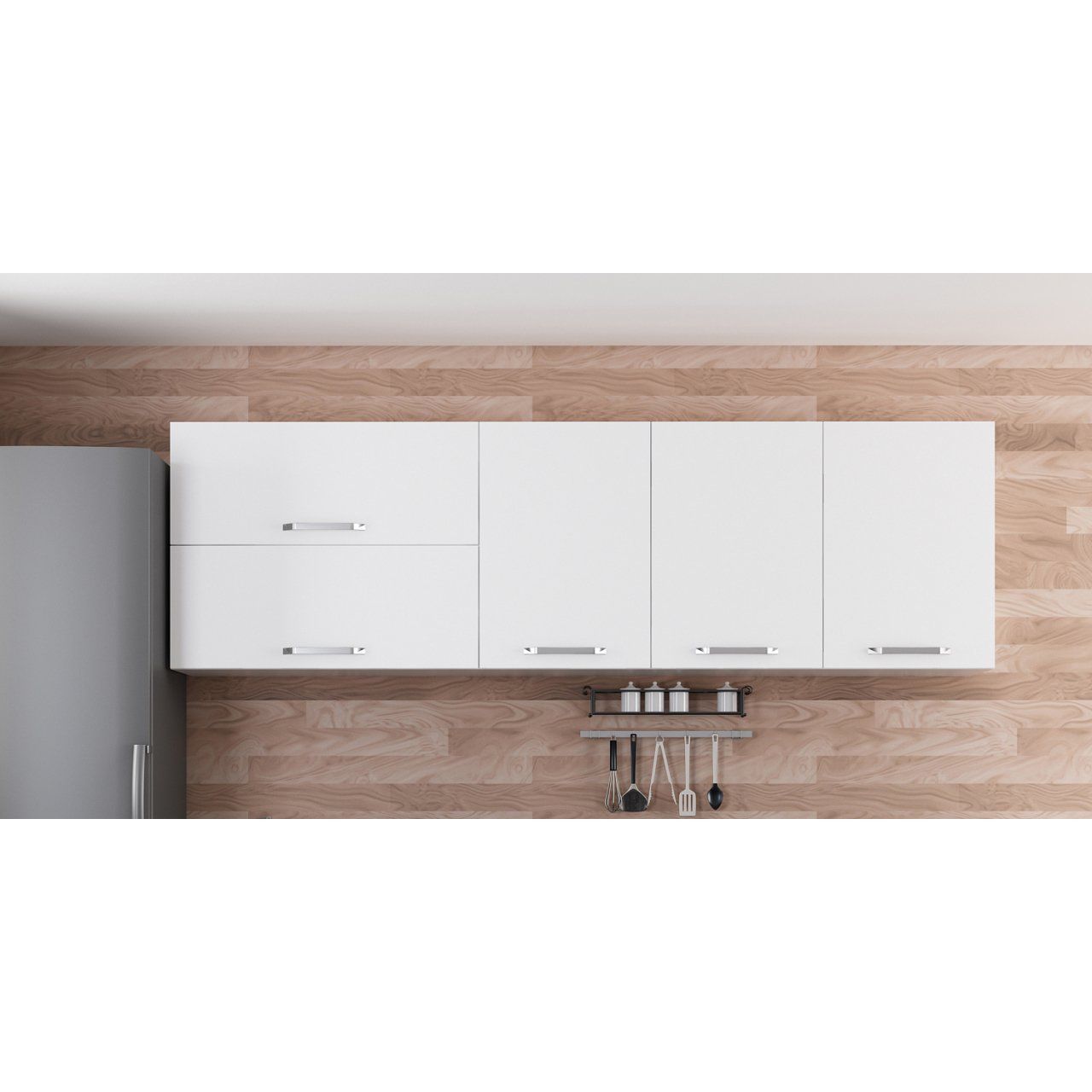 Minar 240 Cm Mutfak Dolabı Beyaz 240-B2-Üst Modül