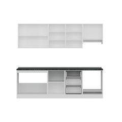 Minar 250 Cm Mutfak Dolabı Beyaz Dore 250-D5