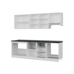 Minar 250 Cm Mutfak Dolabı Beyaz Dore 250-D5