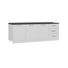 Minar 240 Cm Mutfak Dolabı Beyaz 240-B3-Alt Modül