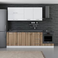 Minar 250 Cm Mutfak Dolabı Beyaz Dore 250-D6