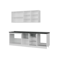 Minar 250 Cm Mutfak Dolabı Beyaz Dore 250-D6