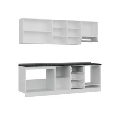 Minar 250 Cm Mutfak Dolabı Beyaz Dore 250-D8