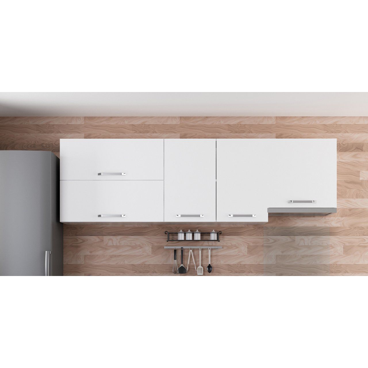 Minar 240 Cm Mutfak Dolabı Beyaz 240-B5-Üst Modül