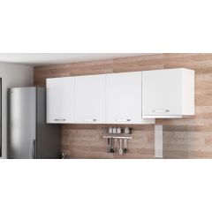 Minar 240 Cm Mutfak Dolabı Beyaz 240-B8-Üst Modül