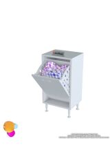 Sare 40 cm Beyaz Sepetli Banyo Dolabı,Mutfak Dolabı 40x75x32,5 cm Oyuncak Sepeti Çok Amaçlı Dolap