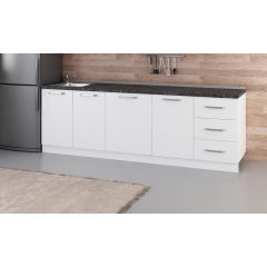 Minar 250 Cm Mutfak Dolabı Beyaz 250-B1-Alt Modül