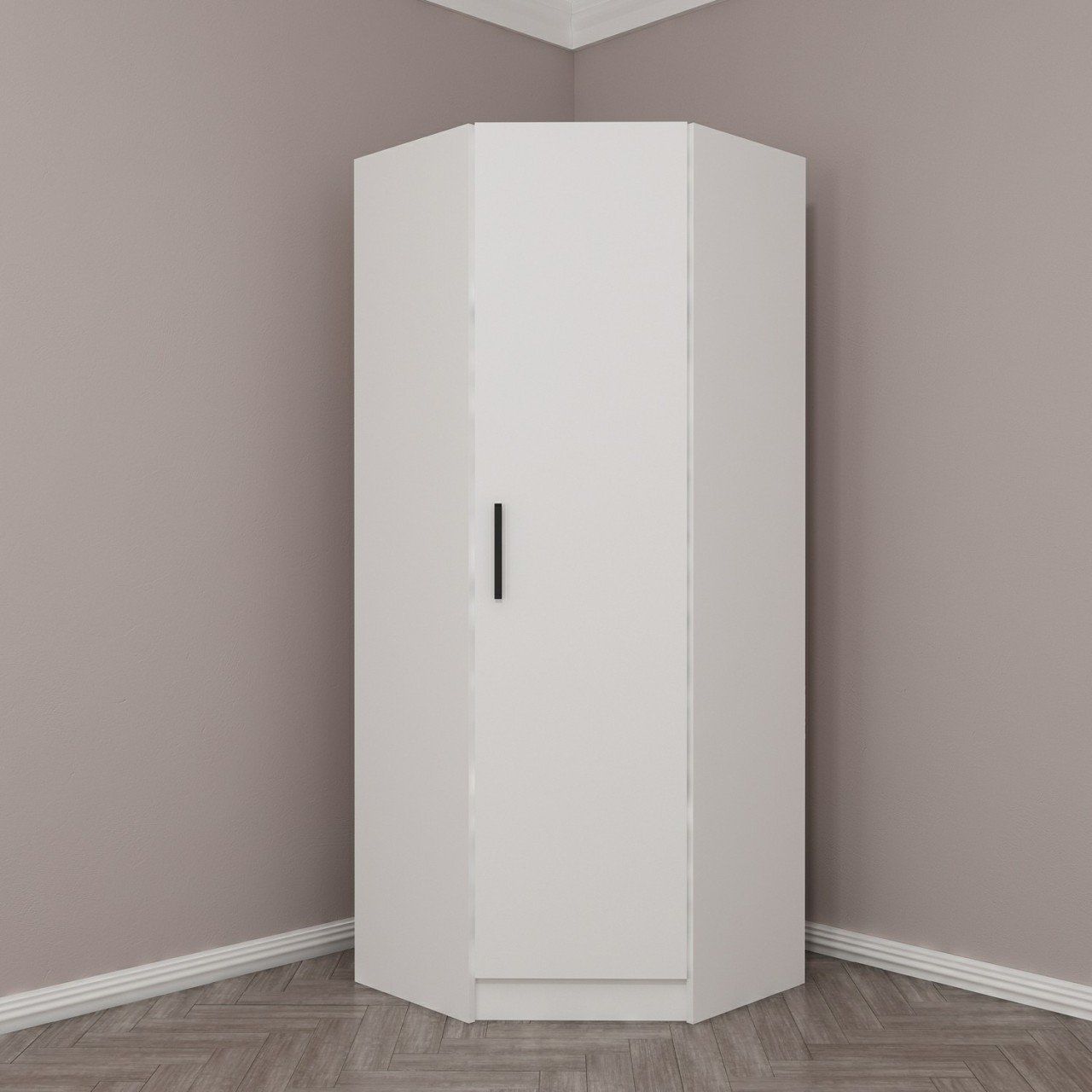 Kale Tek Kapaklı Köşe Zincir Dolap