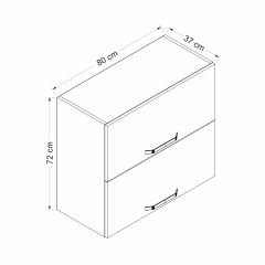Minar Mutfak Modül Üst 2Yk1R 80Cm Dolap Byz Mebran C Byz
