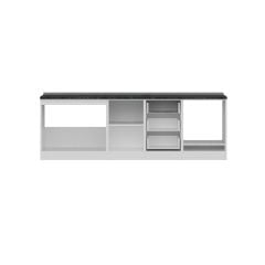 Minar 250 Cm Mutfak Dolabı Beyaz Dore 250-D3-Alt Modül