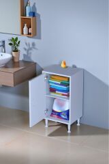 Arden 50 cm Beyaz 2 Bölmeli Banyo Düzenleyici Dolap 1 Raflı Çok Amaçlı Mutfak Dolabı 50x75x32,5 cm