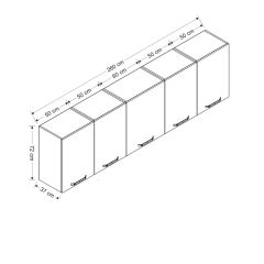 Minar 260 Cm Mutfak Dolabı Beyaz 260-B2-Üst Modül